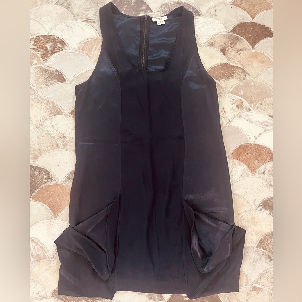Helmut Lang Silk Black Mini Dress Size 6